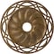 Ekena Millwork Loera Ceiling Medallion (Fits Canopies up to 6 1/4"), 26 5/8"OD x 4 1/2"ID x 1 3/8"P, Rubbed Bronze CM26LORZS - alternate 1
